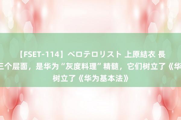 【FSET-114】ベロテロリスト 上原結衣 長澤リカ 这三个层面，是华为“灰度料理”精髓，它们树立